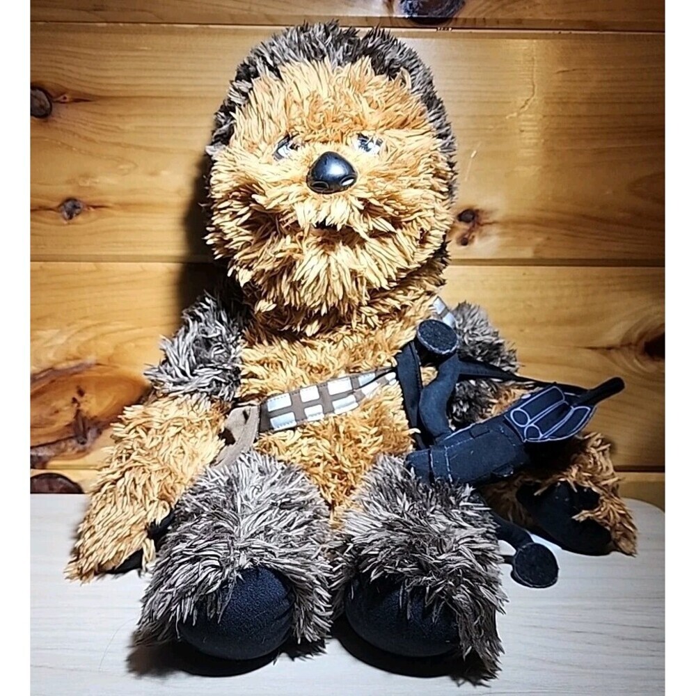 Chewbacca Star Wars Build A Bear  21"  Wookie Bag & Crossbow Non-working Voice